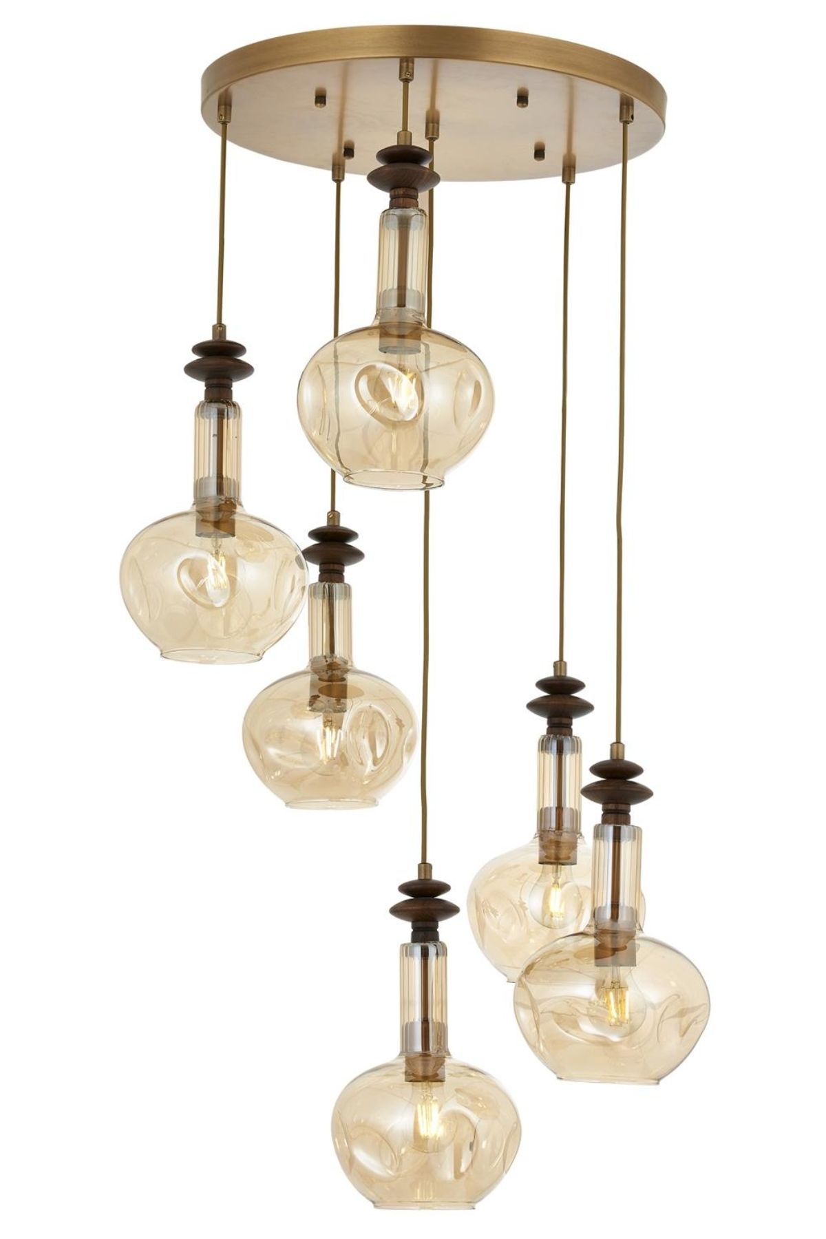 Bone Modern Avize E27 72W 50cm Metal Eskitme Avonni-AV-1912-6ET