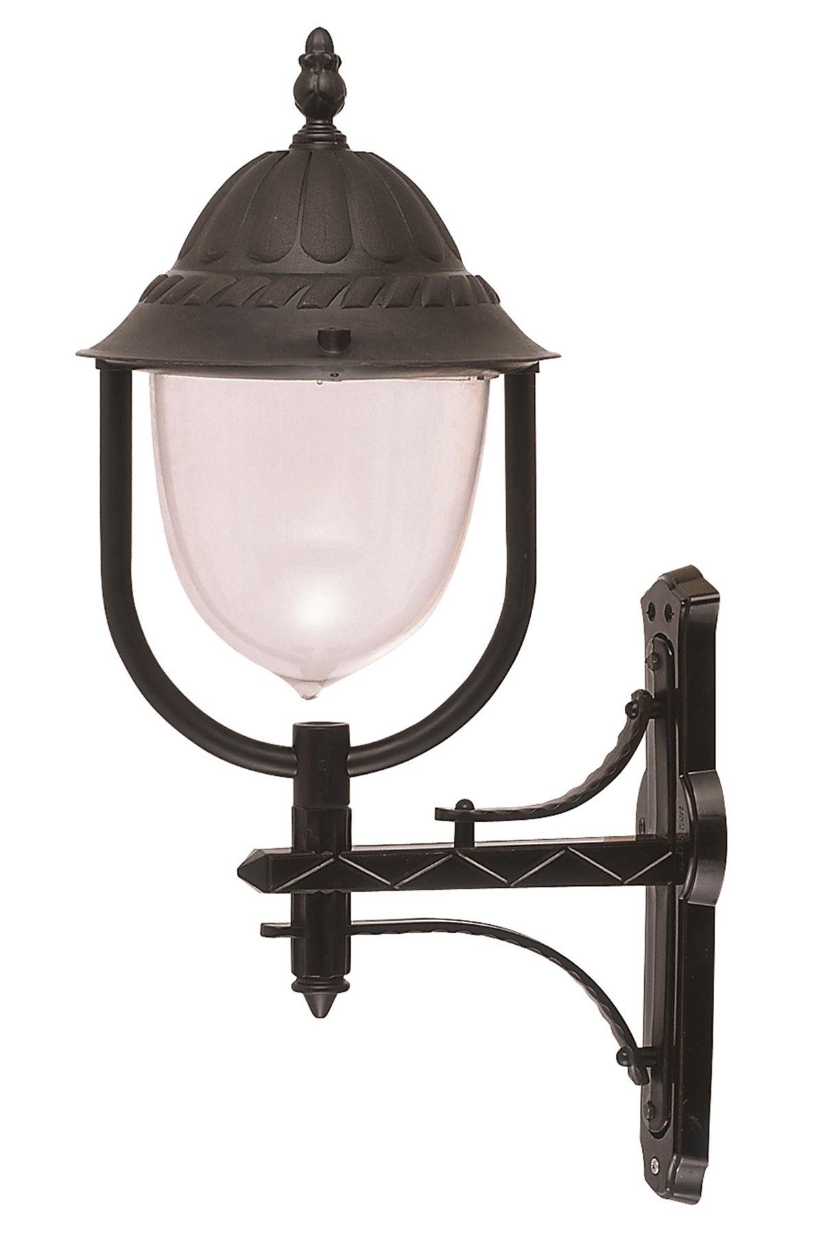 Bahçe Aplik E27 12W 40x30cm ABS Siyah Dorbien-BAP-68212-BSY