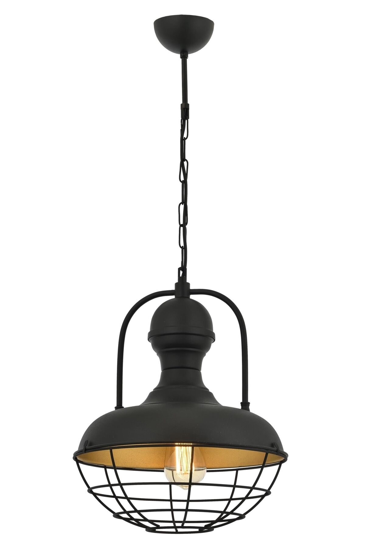 Akasya Sarkıt E27 12W 30cm Metal Siyah Avonni-AV-4106-M19-1BSY