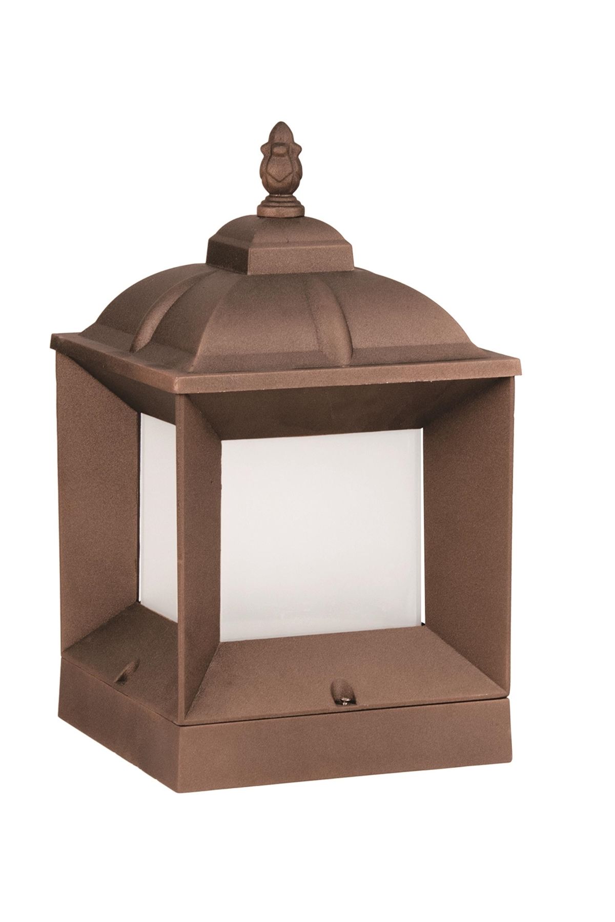 Bahçe Aplik E27 12W 22x22cm Alüminyum Profil Kahverengi Dorbien-BAP-68273-BKR-M1-K