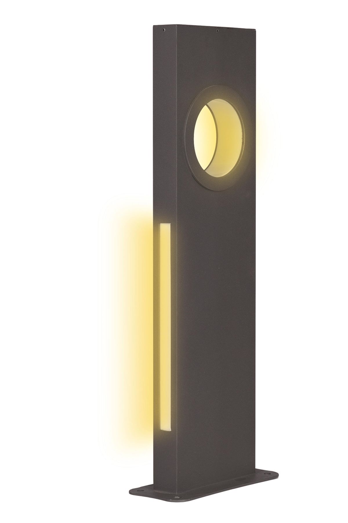 Bahçe Bollard LED 16W 20x5cm Alüminyum Profil Siyah Dorbien-BBO-68242-BSY-B
