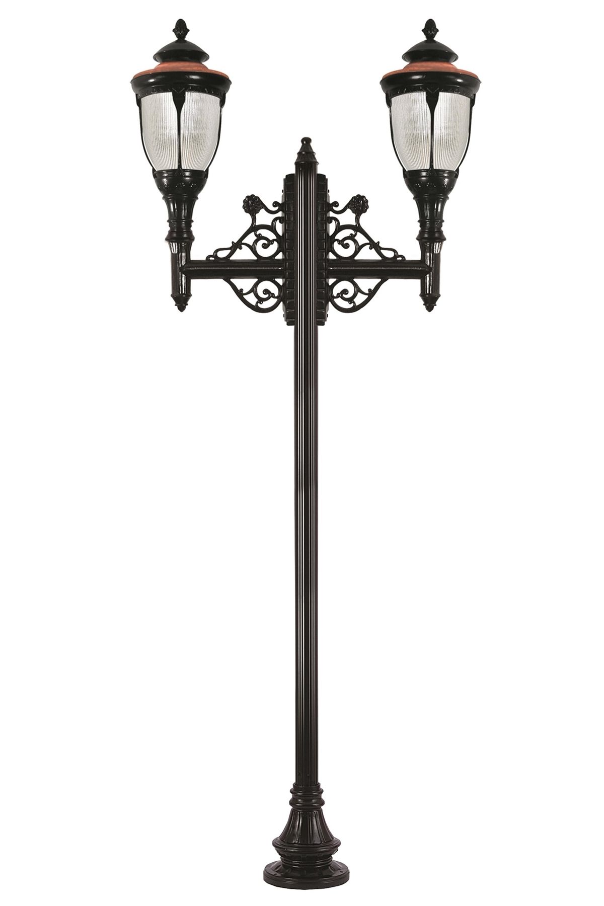 Bahçe Direkleri E27 24W 130cm Alüminyum Kahverengi/Siyah Dorbien-BDR-68002-2COP
