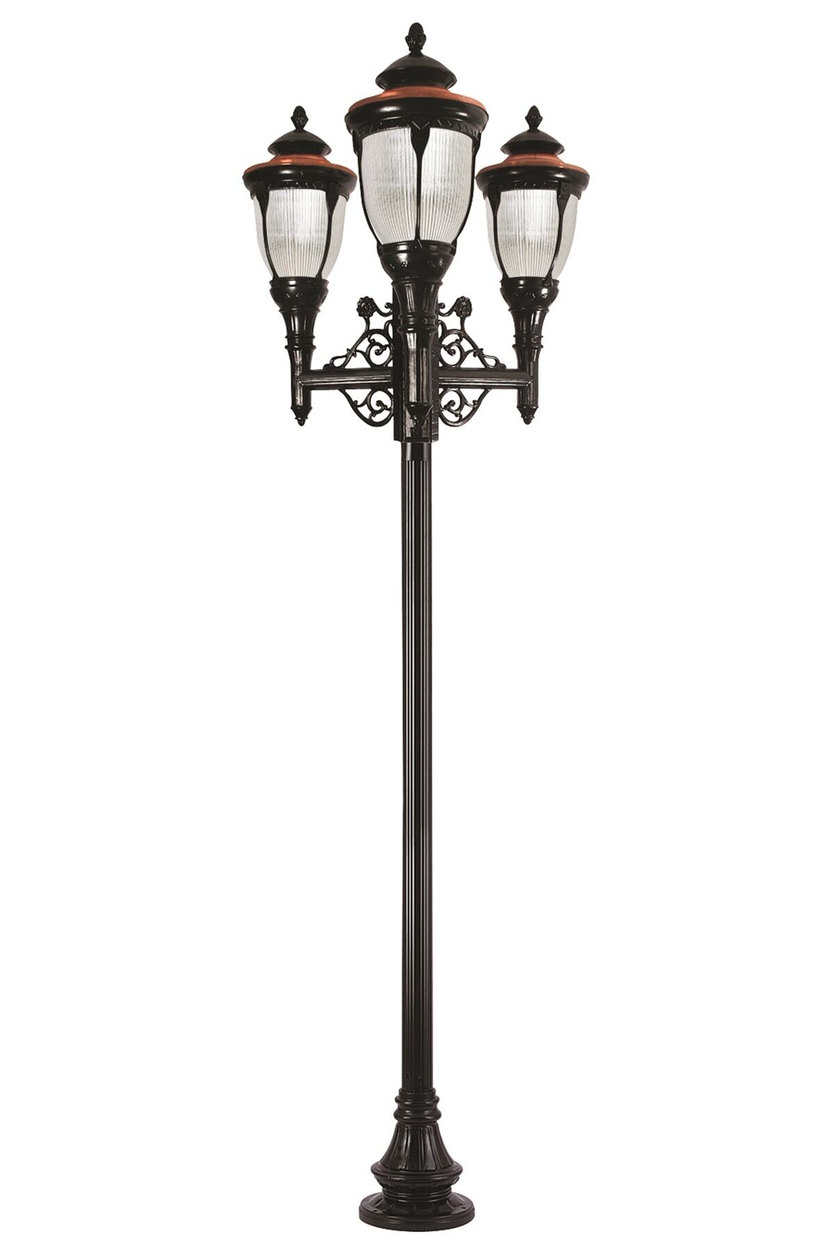 Bahçe Direkleri E27 36W 130cm Alüminyum Kahverengi/Siyah Dorbien-BDR-68002-3COP