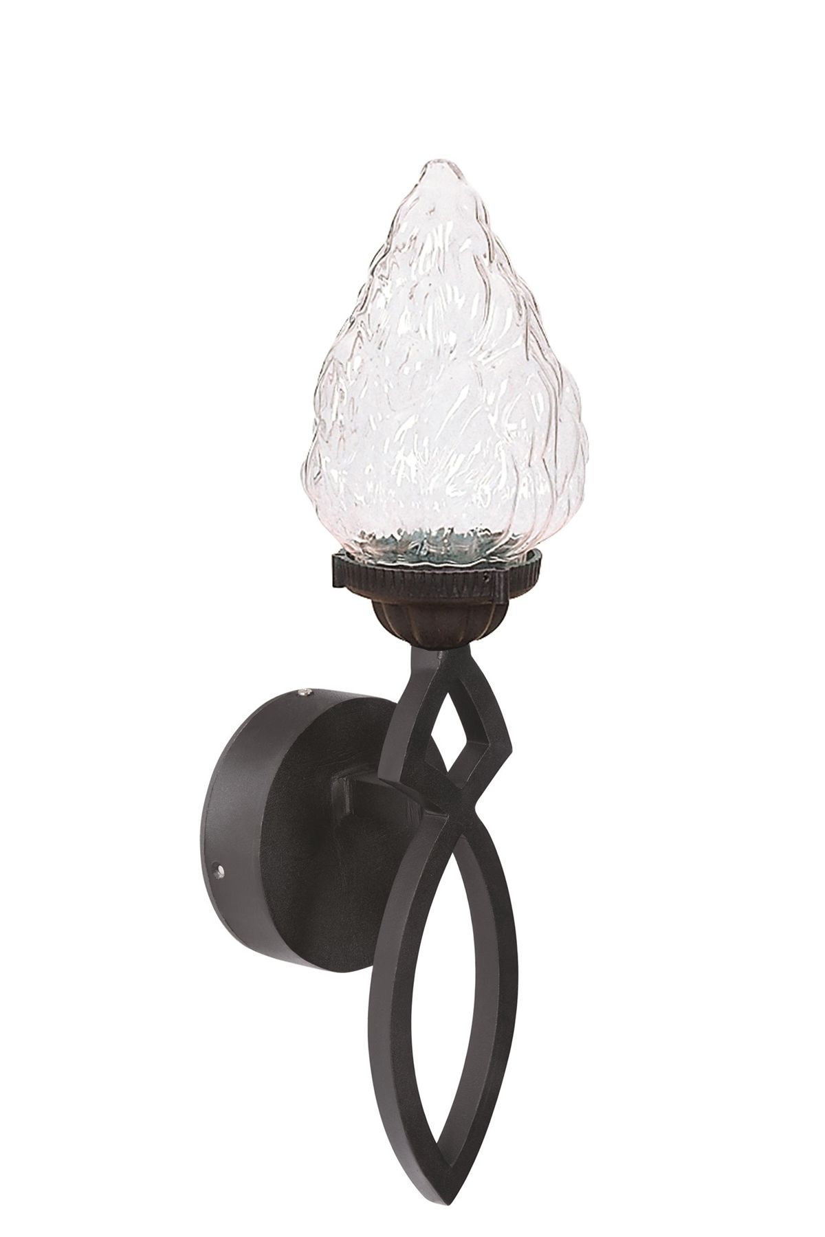 Bahçe Aplik E27 12W 20cm Alüminyum Siyah Dorbien-BAP-68278-BSY-M4