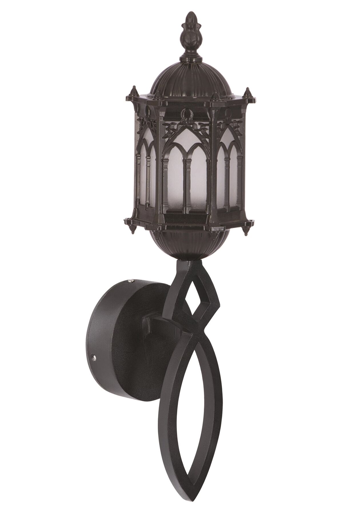 Bahçe Aplik E27 12W 15cm Alüminyum Siyah Dorbien-BAP-68279-BSY-M1