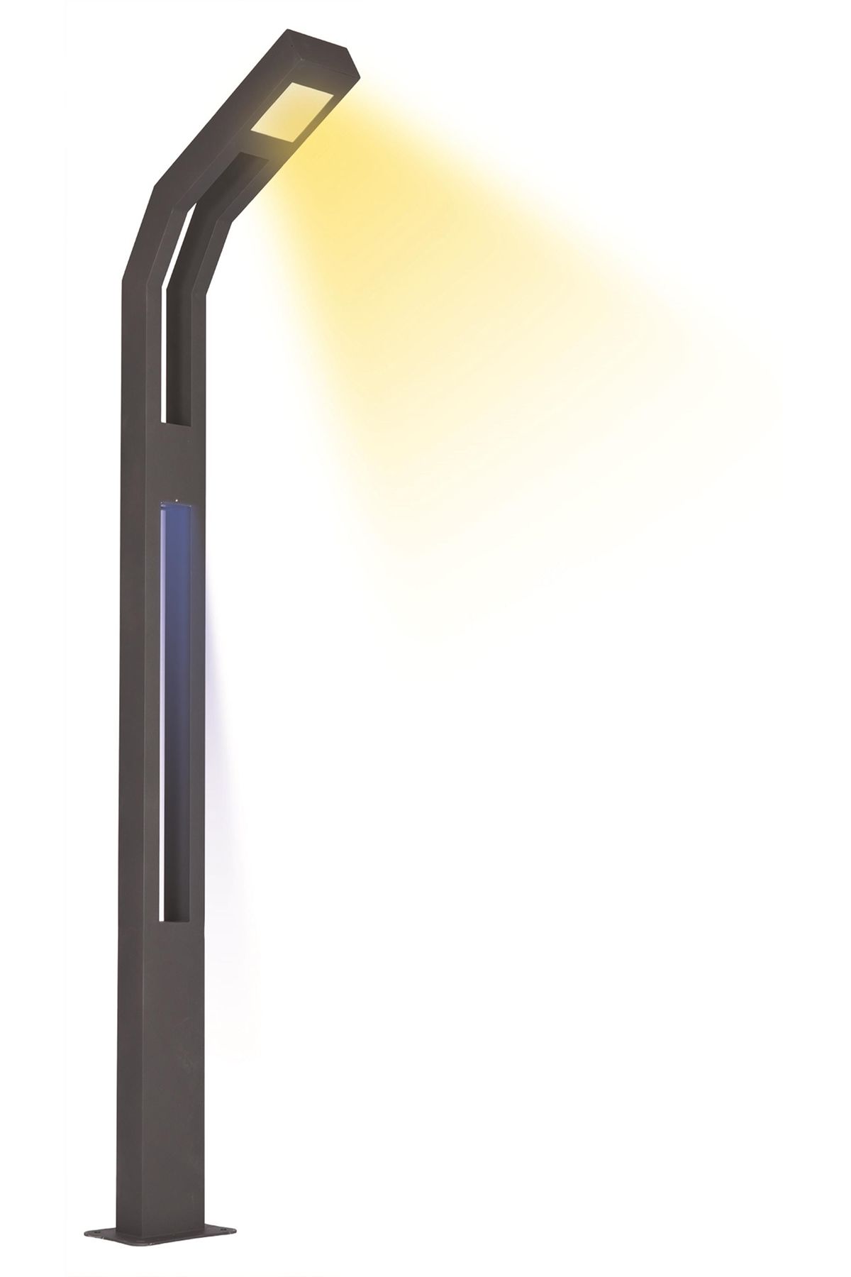Bahçe Direkleri LED 30W 20x10cm Alüminyum Profil Siyah Dorbien-BDR-68228-BSY-LED