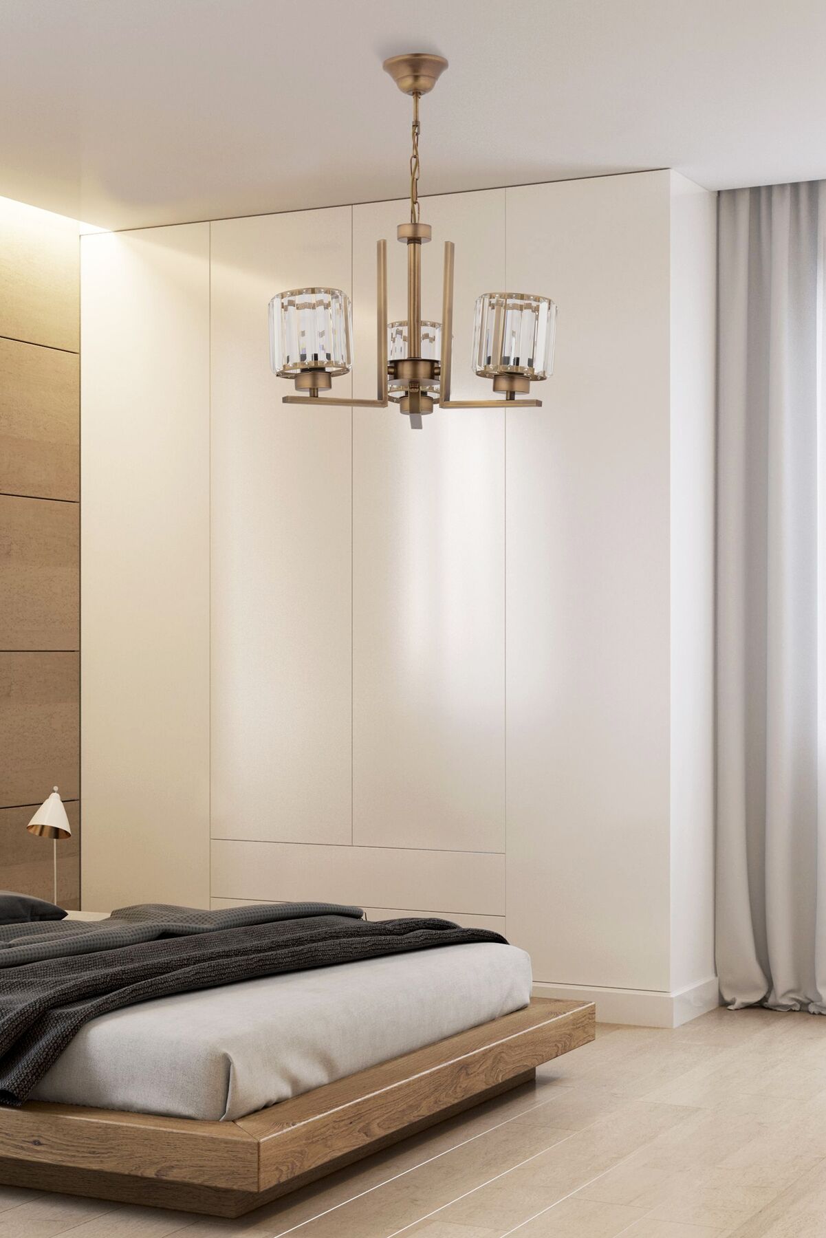 Kristal Modern Avize E27 36W 50cm Metal Eskitme Dorbien-FZ-7396-3E