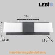 Lebis Antrasit Renk Kartal Led Aplik Günışığı