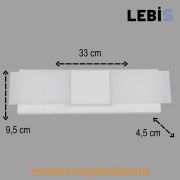 Lebis Beyaz Renk Kartal Led Aplik Amber Işık