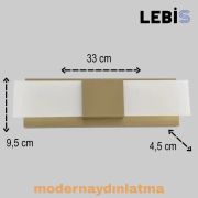 Lebis Gold Renk Kartal Led Aplik Günışığı