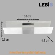 Lebis Krom Renk Kartal Led Aplik Günışığı