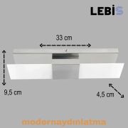 Lebis Krom Renk Kartal Led Aplik Amber Işık