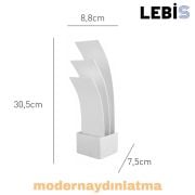 Lebis Beyaz Kasa Şahin Led Aplik Amber Işık