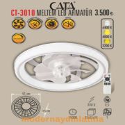 Cata CT-3010 Meltem Led Işıklı Fanlı Tavan Vantilatör