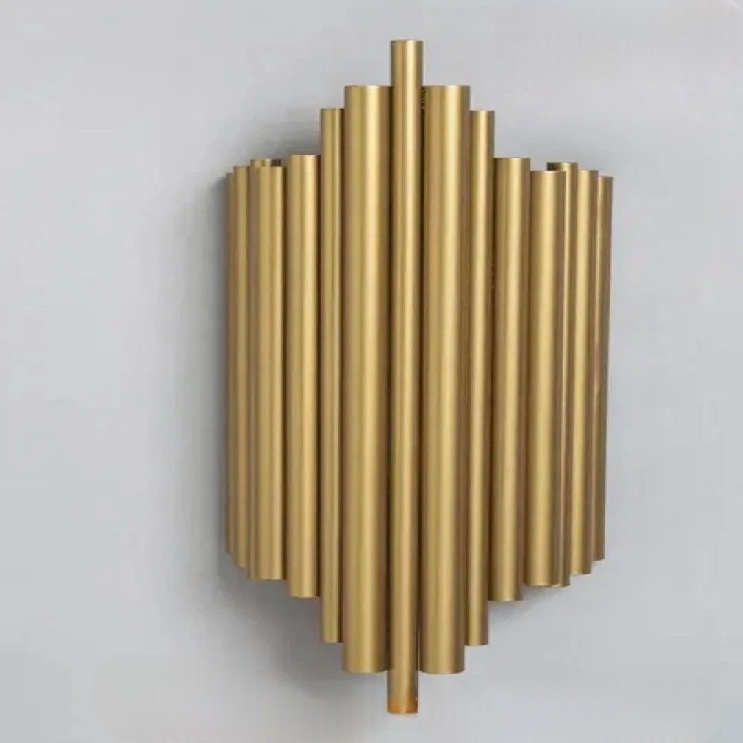 Lebis Gold Renk E14 Duylu İliç Aplik