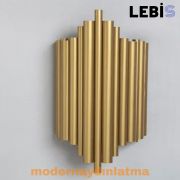 Lebis Gold Renk E14 Duylu İliç Aplik