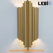 Lebis Gold Renk E14 Duylu İliç Aplik