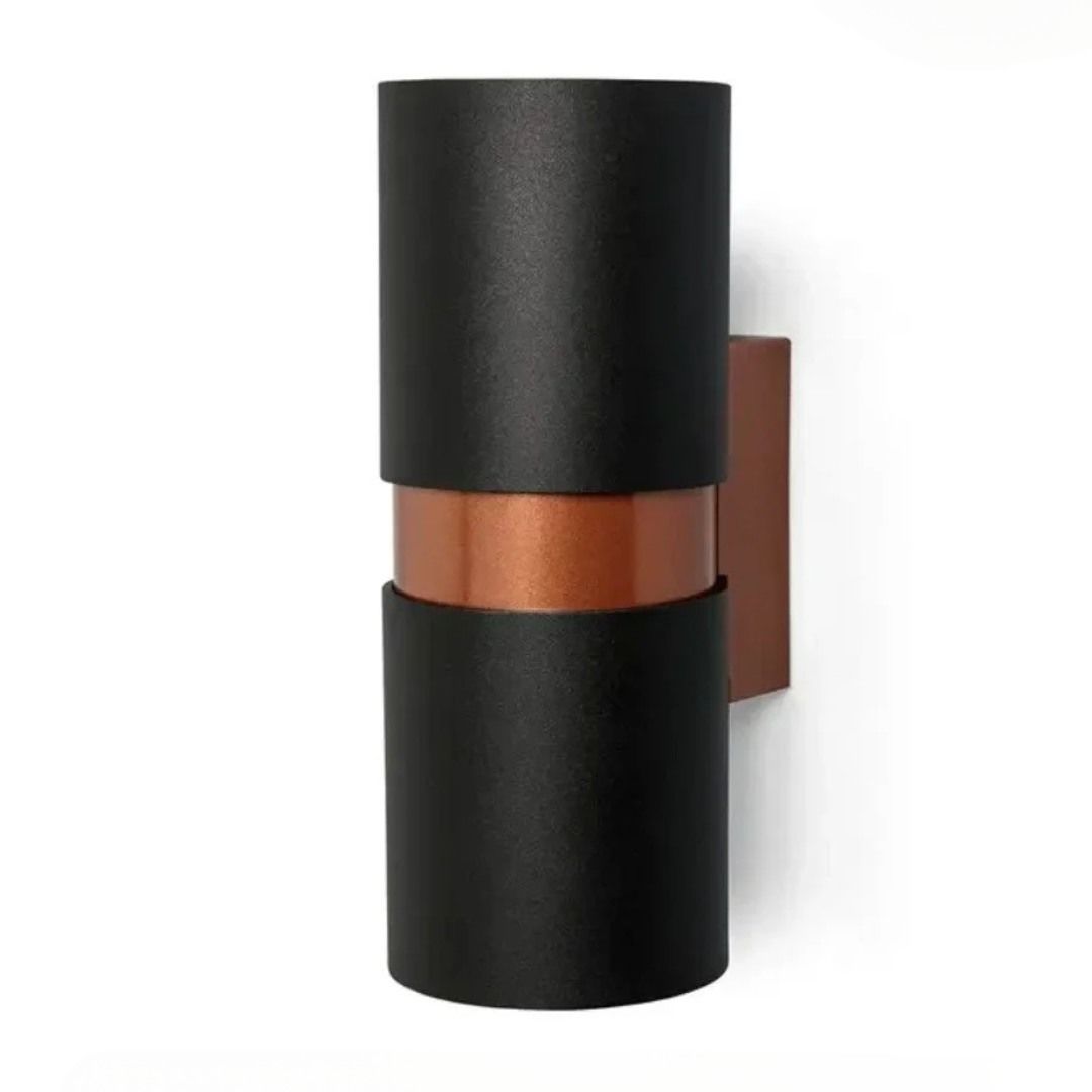 Lebis Siyah Kasa Kıraç Gu10 Duylu Aplik Bakır Kuşaklı