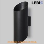 Lebis Siyah Kasa Yelken Dış Mekan Led Aplik Amber Işık