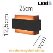 Lebis Bakır Renk Kelebek Led Aplik Günışığı