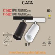 Cata CT-5852 30W Frank Beyaz Magnet Ray Spot Armatür
