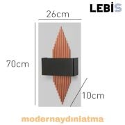Lebis Bakır Renk E14 Duylu Mızrak Aplik