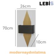 Lebis Gold Renk E14 Duylu Mızrak Aplik