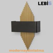 Lebis Gold Renk E14 Duylu Mızrak Aplik