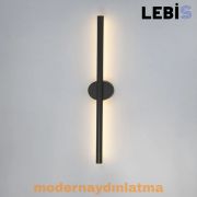 Lebis Siyah Renk Lale Led Aplik Günışığı