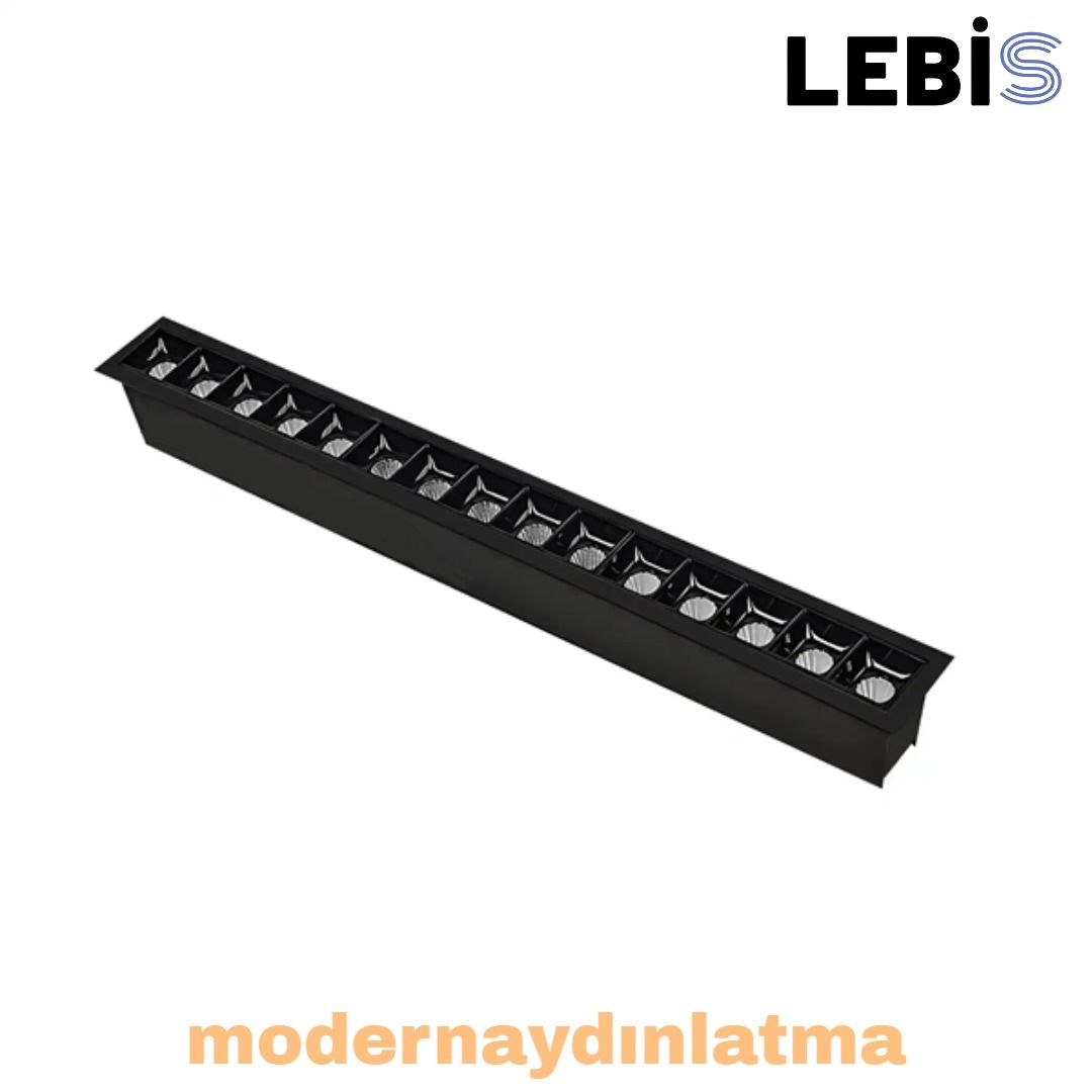 Lebis 14 Cm Sıva Altı Full Mercekli Lineer Aydınlatma