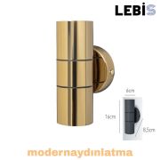 Lebis Gold Renk Gu10 Duylu Kaçkar Dış Mekan Aplik