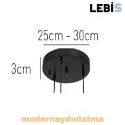 Lebis Krom Renk Marmaris Beşli Sarkıt