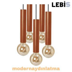 Lebis Bakır Renk Kemer Beşli Sarkıt