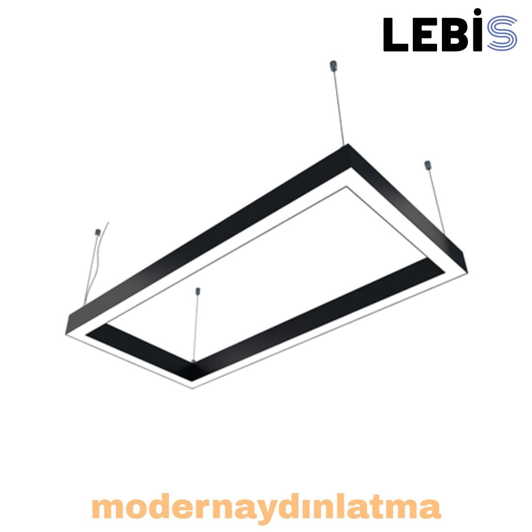 Lebis 80x160 Cm Osram Ledli Dikdörtgen Lineer Aydınlatma Armatürü
