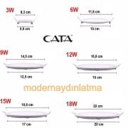 Cata CT-5169 18W Led Panel Spot 4000K Doğal Beyaz Işık