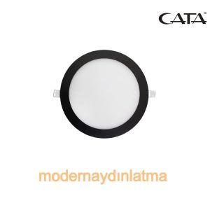 Cata CT-5129 18W Siyah Kasa Slim Led Panel Spot Beyaz Işık