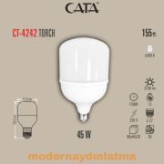 Cata CT-4242 45W E-27 Duylu Torch Led Ampül Beyaz Işık