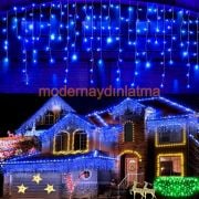 Lebis 2 Metre 144 Ledli Saçak Yılbaşı Işıklandırma Siyah Kablolu IP65 Dış Mekan