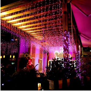 Lebis 3x1 Mt 300 Ledli Dış Mekan Perde Led Yılbaşı Işıklandırma Beyaz Kablolu IP65