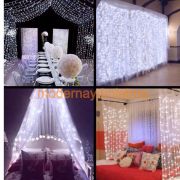 Lebis 2x2 Mt 400 Ledli Dış Mekan Perde Led Yılbaşı Işıklandırma Siyah Kablolu IP65