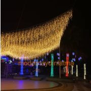 Lebis 2x2 Mt 400 Ledli Flaşlı Dış Mekan Perde Led Yılbaşı Işıklandırma Beyaz Kablolu IP65