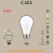 Cata CT-4277 9W E27 Duylu Led Ampül Beyaz Işık