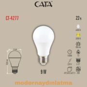 Cata CT-4277 9W E27 Duylu Led Ampül Günışığı