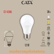 Cata CT-4266 12W E27 Duylu Led Ampül Günışığı