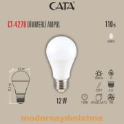 Cata CT-4278 12W E27 Duylu Dimmerli Led Ampül Beyaz Işık