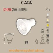Cata CT-4215 7W Gu10 Duylu Led Ampül Günışığı
