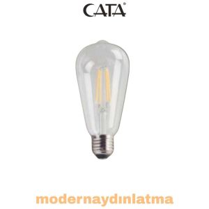 Cata CT-4353 8W E-27 Duylu Rustik Led Ampül Beyaz Işık
