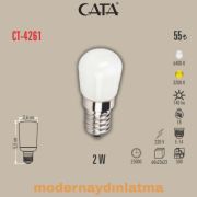 Cata CT-4261 2W E14 Duylu Ledli Buzdolabı Ampülü Beyaz Işık