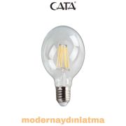 Cata CT-4354 6W E27 Duylu Glop Rustik Led Ampül Günışığı