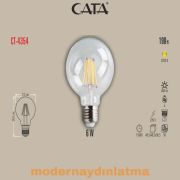 Cata CT-4354 6W E27 Duylu Glop Rustik Led Ampül Günışığı